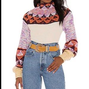 Free People Swit The Small Stuff Sweater Small